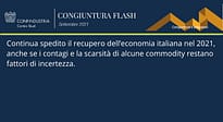 Congiuntura Flash – Centro Studi Confindustria – settembre 2021