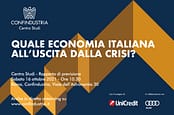 Presentazione del Rapporto del Centro Studi Confindustria “Quale economia italiana all’uscita dalla crisi?”