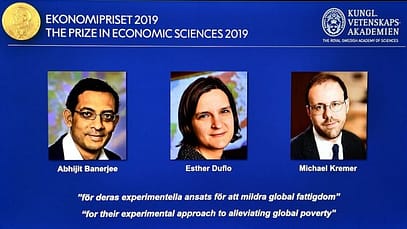 Premio Nobel per l’economia 2019 assegnato a Duflo, Kremer e Banerjee